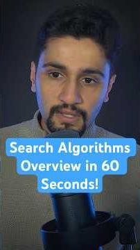Search Algorithms Explained in 60 Seconds! 🤖💨