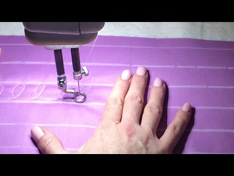 Simple Loops (on a sit down machine)- Free Motion Quilting Tutorial