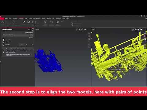 Leica Cyclone 3DR: Alignment of two point clouds that need to be in contact