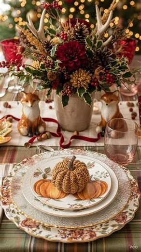 This Thanksgiving, we're mixing patterns, textures, and colors that feel collected rather than matchy-matchy. The plaid runner, floral plates, woven pumpkin touches, and jewel-toned glassware all work together because each piece has its own personality. That's what makes a table feel special—and what makes these pieces work hard for you all year long. Use the floral plates for spring brunches, the plaid for cozy winter dinners, those gorgeous red goblets for the holidays. When you invest in piec