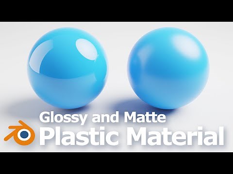 How to make Blender Glossy Plastic and Matte Plastic Material using BSDF shader