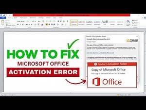 Product Activation Failed Without key | Copy Of Microsoft Office Not Activated