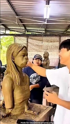 Why are clay statue punched? #shorts