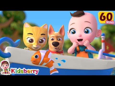 Best Nursery Rhymes Compilation | Row Row Row a Boat & Nursery Rhymes & Baby Songs - Kidsberry