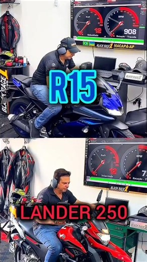 R15 VS Lander 250 #yamaha #r15 #lander #moto #motosvc esperava por esse resultado?