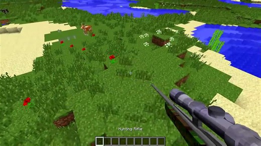 Minecraft mod: Super armas de caçador! (Snipers, armadilhas, facas) - The Hunt mod