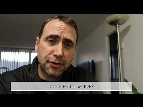 Code Editor vs an IDE