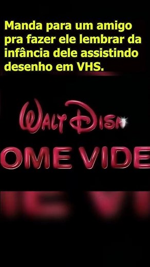 🎥✨ Abertura Clássica da Walt Disney Home Video! | Nostalgia dos VHS da Disney 🏰