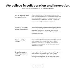 Headings and texts in grid repeater - HTML Template by Nicepage
