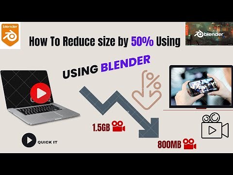 How to compress video without losing its quality using BLENDER?