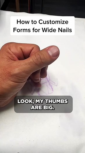 Wide Nails? Customize Your Nail Forms!