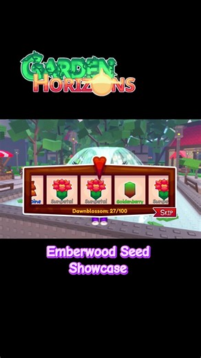 Emberwood Seed Showcase in Roblox