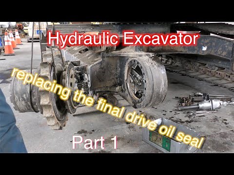 How to repair a Excavator final drive Part1