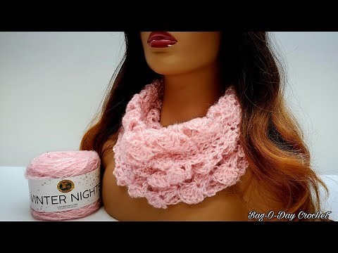 How To Crochet An Easy Cowl Scarf - A Winter's Tale - Bagoday Crochet Tutorial #644