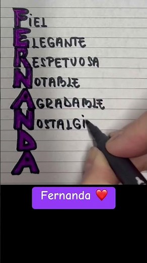 Significado del nombre FERNANDA #significado #nombre #fernanda