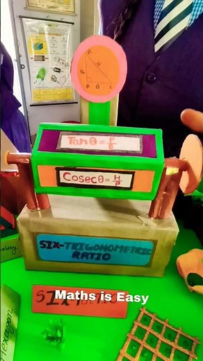 Trigonometry Park| Class 10 Maths Working Model | Trigonometry Model #youtubeshorts #trend ,#shorts