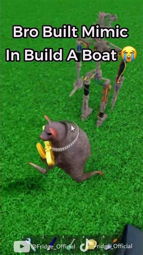 Built Mimic In Build A Boat 😭 #roblox #shorts
