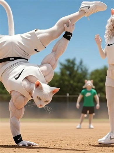 The Skinny Cat vs. The Giant Wheel Weight Challenge