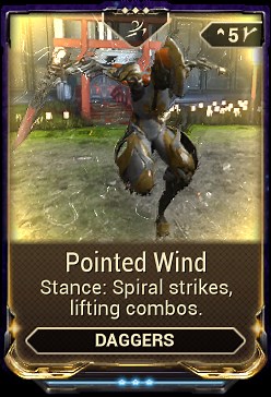 Pointed Wind - WARFRAME Wiki