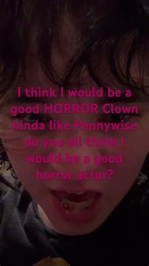 My horror clown impression