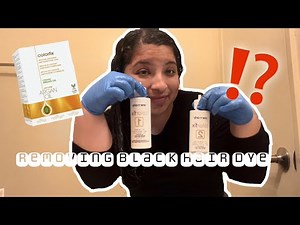 USING ARGAN OIL COLORFIX TO REMOVE BLACK HAIR DYE