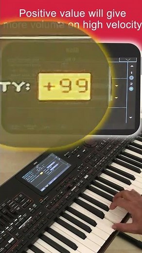 How to set touch sensitivity level in Korg | Korg PA Short tips | Korg velocity sensitivity