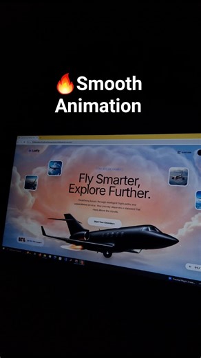 🔥Smooth Animation Website Using ONLY CSS #htmlcss #shorts