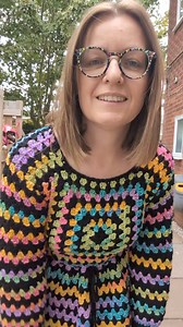 I'm now about to curl up on the sofa and try and get off sleeve Island with a new sweater tutorial I'm busy recording! Hope you all have a chilled Sunday! The Granny Peplum is available as a written pattern and a full length tutorial on my YouTube channel! #grannysquaresweater #grannysquaredress #crochet #crochetsweater #crochetdress #crochettop #crochetfashion #handmade #crochettutorial | Craft and a Cuppa