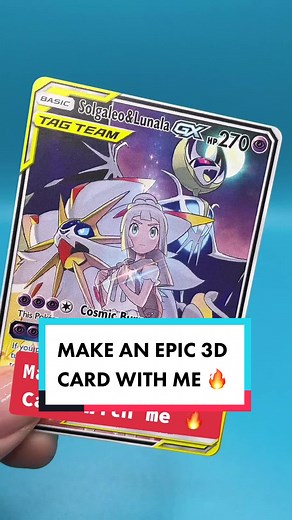 Create Epic 3D Pokémon Cards with Solgaleo & Lunala