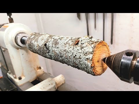 Woodturning - Wood Art !! 【職人技】木工旋盤で木彫りアート