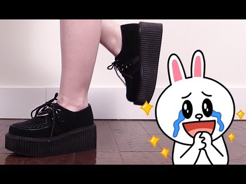 ►Demonia Creepers- Heart and spikes►Unboxing and Review!