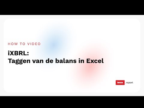 iXBRL: Tagging the balance sheet in Excel
