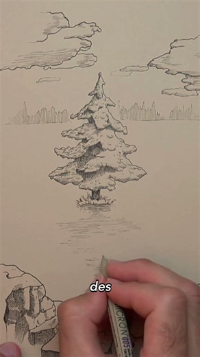 Dessiner des reflets dans l'eau au liner : technique simple pour débutants
