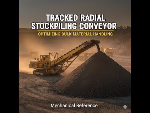 How To Tracked Radial Stockpiling Conveyor in Operation For Matrial Handling