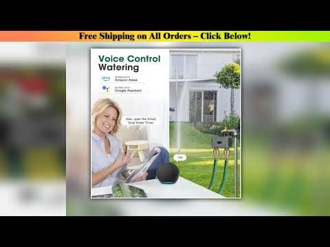 Wifi/Zigbee Automatic Water Timer with Gateway Dual Hose Garden Irrigation Watering System