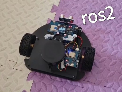 ros2机器人小车，自动导航首次测试，效果可以