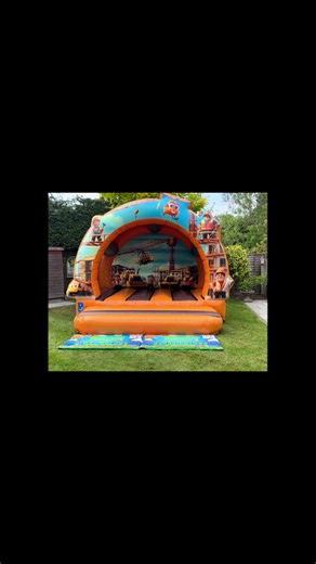 Brand New Construction Bouncy Castle now available for hire from KBS Inflatable Kingdom #bouncycastle #inflatable #bobthebuilder #construction #inflatables