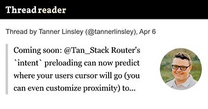 Thread by @tannerlinsley on Thread Reader App