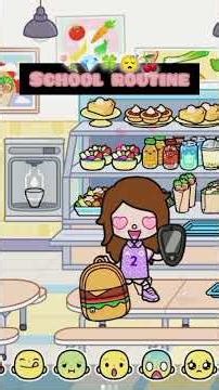 🍀🍡Tocaboca school routine💎🍒#roblox#aesthetic#viral#trending shorts