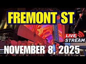 Fremont Street Experience LIVE on Saturday Night in Las Vegas