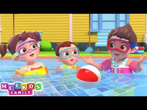 Swimming With Meeko's Family - Summer Adventure | Kids Songs