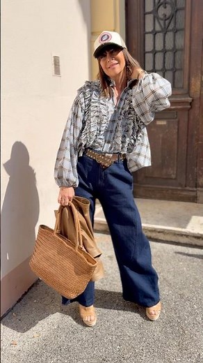 LOOK MODE NOMADE CHIC Pantalon SOUVENIR blouse DIXIE perfecto cuir IMPERIAL Casquette SWEET PANTS