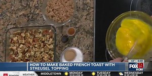 Jungle Jim's makes French Toast Casserole with Streusel Topping