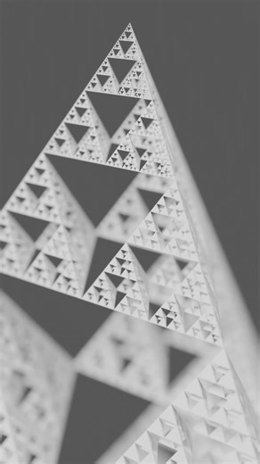 TETRIX (Sierpiński tetrahedron) | Infinite Loop Animation by Strigidu