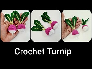 Crochet Turnip || Crochet Vegetable || Crochet Amigurumi