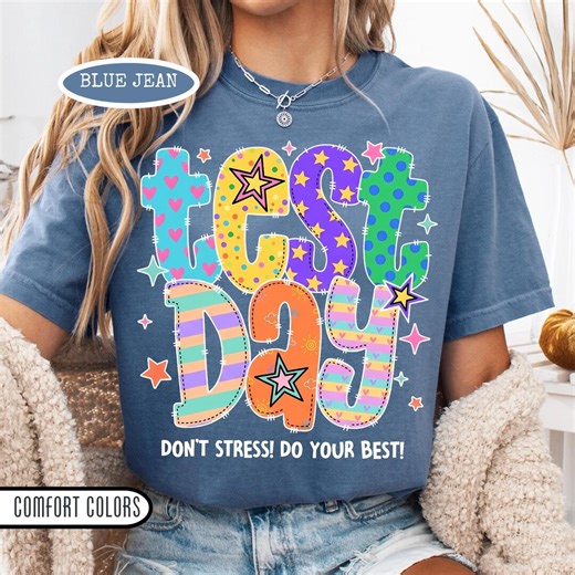 Test Day Shirt, Teacher State Testing Shirt, Retro Testing Sweatshirt, Preppy Testing Coordinator Shirt, Standardized Test Shirt, STAR Tee - Etsy