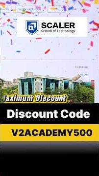 Scaler school of Technology Coupon code | Form Filling | Referral Code | Discount Code | NSET Form