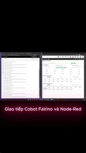Fairino cobot + node-red modbus tcp/ip #computervision #robot #automation