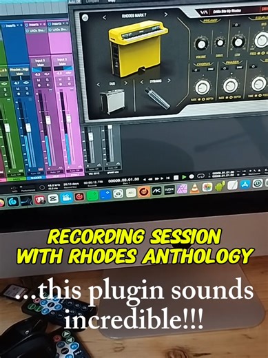 I've been playing with @rhodes.piano anthology for a few days and today I used it in a recording session. To save you time, there's Rhodes plugins, and then there's THE Rhodes plugins. Absolutely superb sound and feel. #rhodes #electricpiano #recordingkeys #keys #piano@Rhodes Piano