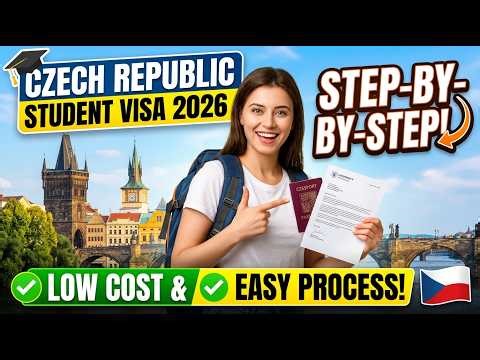 Czech Republic Student Visa 🎓 2026 Step-by-Step (Low Cost + Easy Process!)